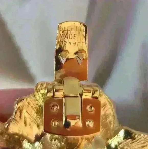 Bluette vintage Gold flower shoes clips - Picture 10 of 12